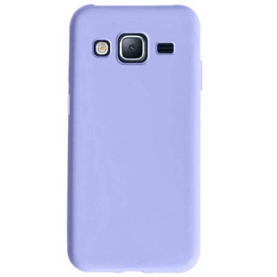 Купить силіконовий чохол silicone cover для samsung j500 galaxy j5 2015 (бузковий) онлайн