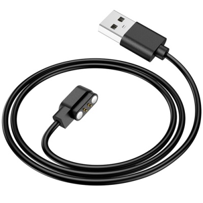 зарядний пристрій для смарт-годинника hoco y20 магнітний (чорний) 3mm*8mm 