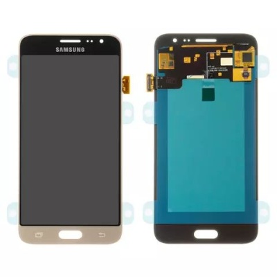 дисплей для samsung j320 galaxy j3 (2016), золотистий, без рамки, high copy, (oled) без логотипу