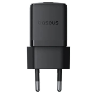 мережевий зарядний пристрій baseus palm fast charger (p10111602113-01) 1type-c/20w/pd +(type-c - type-c 60w) (чорний) 