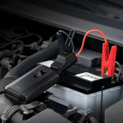 пусковий пристрій бустер додаткова батарея power bank baseus cgnl020101 air car jump starter 10000 mah (чорний) 