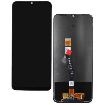дисплей для samsung a226 galaxy a22 5g з чорним тачскріном і рамкою (original)