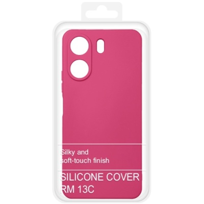 Купить силіконовий чохол soft silicone case для xiaomi redmi 13c/poco c65 (малиновий) онлайн