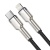 кабель baseus cafule metal (pd) type-c - lightning pd20w/0.25m (catljk-01) (black) 