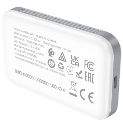 модем hoco hi41 portable mobile wifi transmitter (free sim) (білий) 