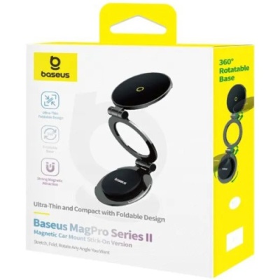 Автотримач Baseus MagPro Series II Magnetic Car Mount (C40172900121-00) (black)