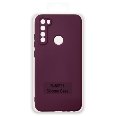 Купить чохол soft silicone case full для xiaomi redmi note 8/note 8 2021 (maroon) онлайн