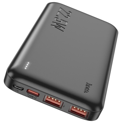 додаткова батарея power bank hoco j101 astute pd20w+qc3.0 22.5w fully compatible 10000mah (чорний) 