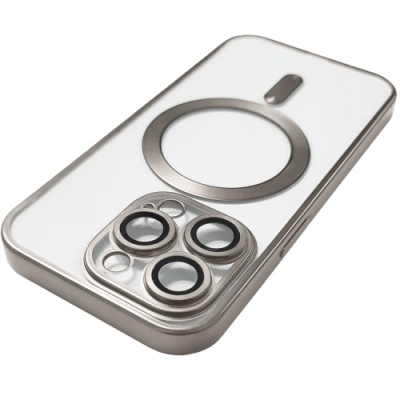 Купить чохол tpu metallic full camera with magsafe для apple iphone 12 pro (matte titan) онлайн
