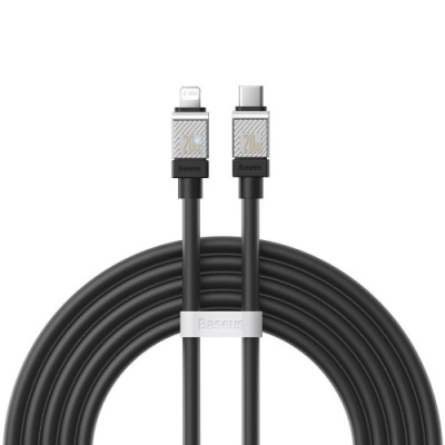 кабель baseus coolplay series (pd) type-c - lightning 20w/5a/2m (cakw000101) (black) 