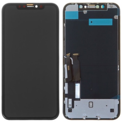 дисплей для iphone xr, чорний, з рамкою, original (prc)
