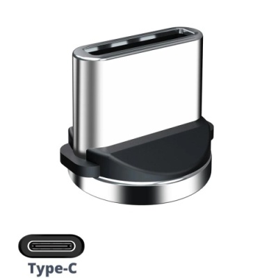 конектор magnetic type-c круглий (сталевий) 