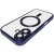Чохол TPU Metallic Full Camera with Magsafe для Apple iPhone 16 Plus (Matte Dark Blue) Купить чохол tpu metallic full camera with magsafe для apple iphone 16 plus (matte dark blue) онлайн