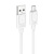 кабель hoco x122 silicone usb - microusb 2.4a/1m (білий) 