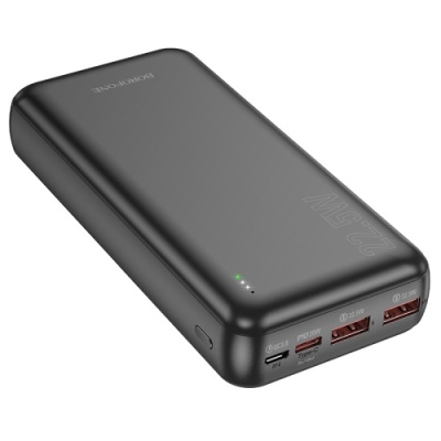 додаткова батарея power bank borofone bj38a power pd20w+qc3.0 22.5w 20000 mah (чорний) 