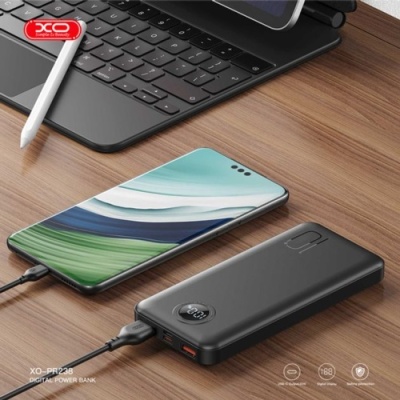 додаткова батарея power bank xo pr238 pd20w+qc22.5w 10000 mah (чорний) 