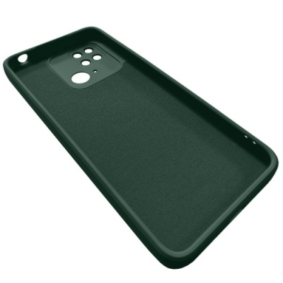 Купить силіконовий чохол soft silicone casevsmagnet ring для xiaomi redmi 10c - dark green онлайн