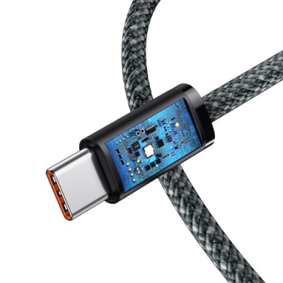 кабель baseus dynamic series type-c - type-c 100w/1m (cald000216) (slate gray) 