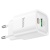 мережевий зарядний пристрій hoco c149a 1usb/18w/qc3.0 + 1type-c/30w/pd (бiлий) 