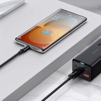 кабель baseus superior series (supervooc) usb - type-c 65w/2m (cays001001) (black) 