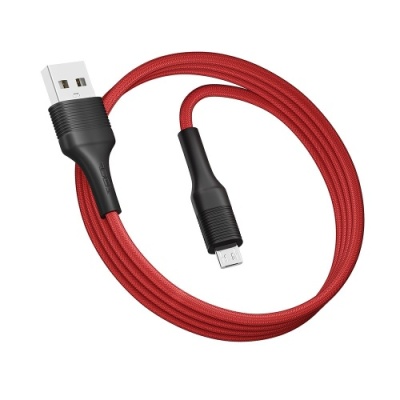 кабель ridea rc-m112 fila usb - microusb 3a/1m (червоно-чорний) 