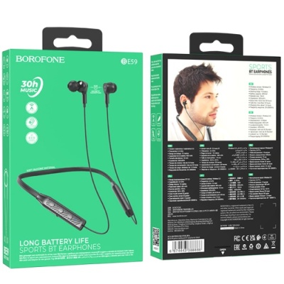 бездротові навушники borofone be59 (чорний) 