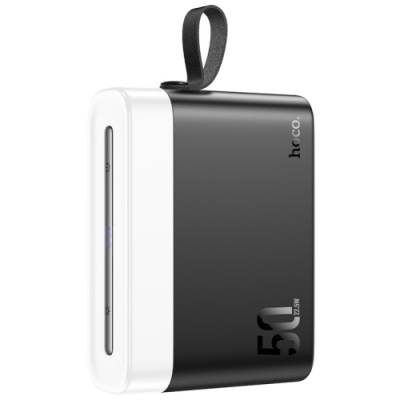 додаткова батарея power bank hoco j94a overlord pd20w+qc3.0 22.5w 50000 mah (чорний) 
