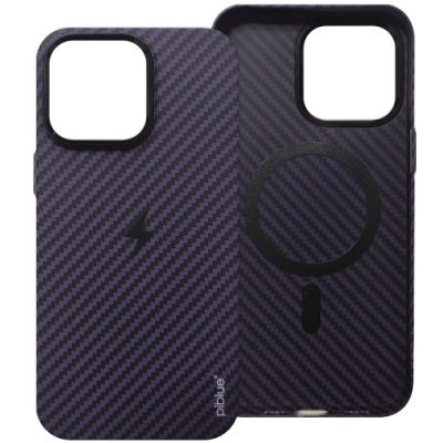 Купить чохол piblue magentic suction magsafe (pl-49) carbon для apple iphone 14 pro max (бузковий) онлайн
