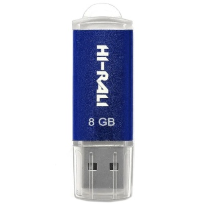 usb флеш-накопичувач hi-rali rocket 8gb (синій) 