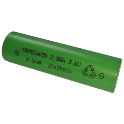акумулятор літієвий 18650, li-ion, 3.7v, 2500 mah 