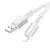 кабель hoco x85 strength usb - lightning 2.4a/1m (білий) 