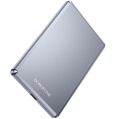 додаткова батарея power bank borofone bj50 with magsafe 15w+pd20w 5000 mah (сірий) 