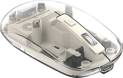 мишка бездротова xo m12 bluetooth+2.4g (бежевий) 
