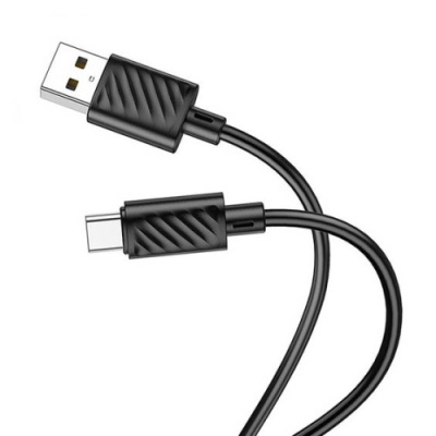 кабель hoco x88 gratifield usb - type-c 3a/1m (чорний) 