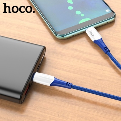 кабель hoco x70 ferry (pd) type-c - type-c 60w 3a/1m (синій) 