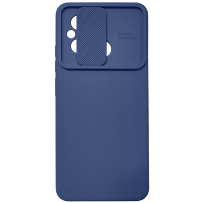 Купить силіконовий чохол soft tpu armor camshield для xiaomi redmi 12c - dark blue онлайн