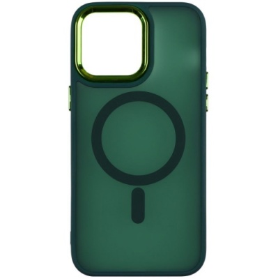 Купить чохол space tpu+pc color chrome with magsafe для apple iphone 14 pro max (green) онлайн