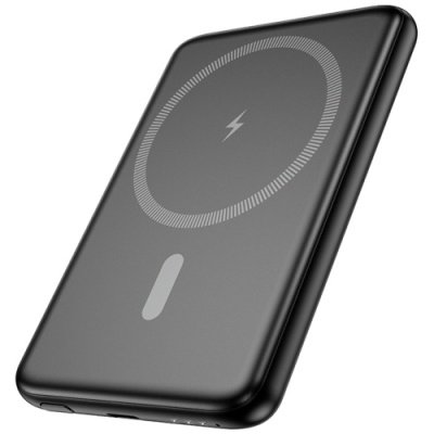 додаткова батарея power bank hoco j140a tony pd20w ultra-thin magnetic power bank 5000mah (чорний) 