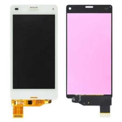 дисплей для sony d5803 xperia z3 compact mini з білим тачскріном 