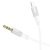 кабель aux borofone bl19 3.5mm(male) - lightning(male) 1m (білий) 