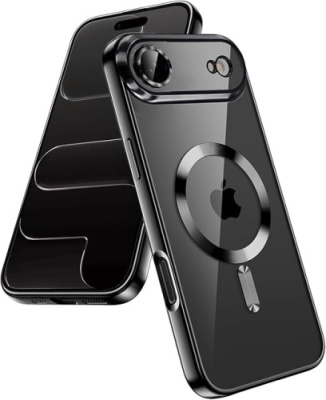 Купить чохол tpu metallic full camera with magsafe для apple iphone 17 air (black) онлайн