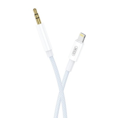 кабель aux xo nbr211a lightning(male) + 3.5(male) 1m (білий) 