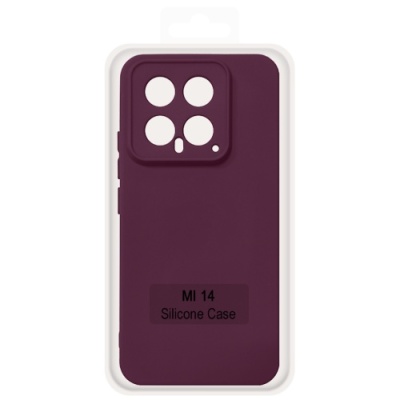 Купить чохол soft silicone case full для xiaomi 14 (maroon) онлайн