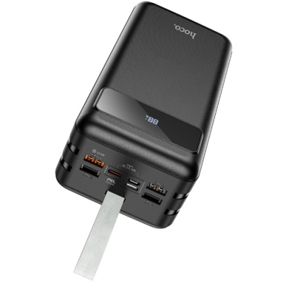 додаткова батарея power bank hoco j86b electric 22.5w fully compatible pd20w/qc/lcd/lamp 60000mah (чорний) 