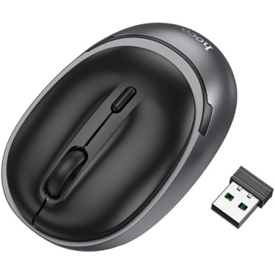 мишка бездротова hoco gm34 nuevo dual mode 2.4g + bluetooth (3.0+5.2) (чорний) 
