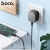 Мережевий Зарядний Пристрій Hoco CS32A Rise 1USB/18W/QC3.0 + 1Type-C/20W/PD (Чорний) мережевий зарядний пристрій hoco cs32a rise 1usb/18w/qc3.0 + 1type-c/20w/pd (чорний)
