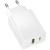 Мережевий Зарядний Пристрій Borofone BAS74A 1USB/18W/QC3.0 + 1Type-C/20W/PD (Білий) мережевий зарядний пристрій borofone bas74a 1usb/18w/qc3.0 + 1type-c/20w/pd (білий)