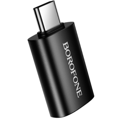 перехідник borofone bv26c type-c - usb 3.0 (чорний) 