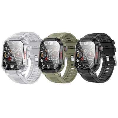 смарт-годинник borofone bd9 smart sports watch(call version) (срiбло) 