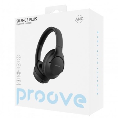 бездротові навушники накладні proove silence plus with anc (black) 